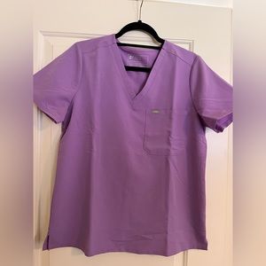 Figs Catarina™ - One-Pocket Scrub Top - M / Lilac Dawn